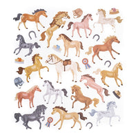 Adesivi glitterati | cavalli, 29 pz