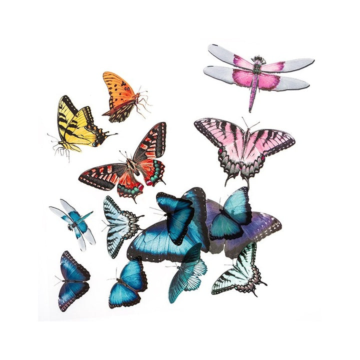 Adesivi trasparenti in PVC | farfalle, 15 pz — immagine 1