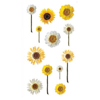 Adesivi trasparenti in PVC | fiori, 49 pz — immagine 2
