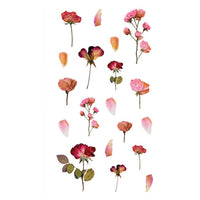 Adesivi trasparenti in PVC | fiori, 49 pz — immagine 3