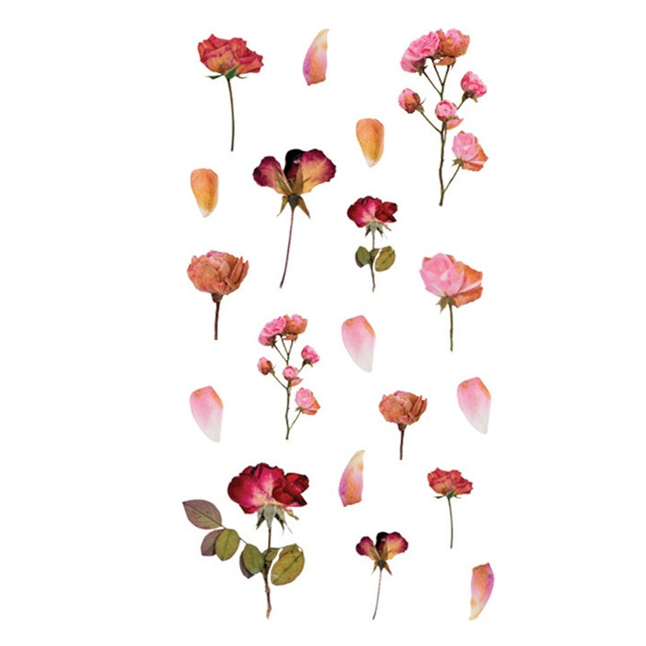 Adesivi trasparenti in PVC | fiori, 49 pz — immagine 3