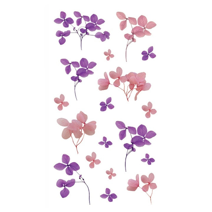Adesivi trasparenti in PVC | fiori, 49 pz — immagine 4
