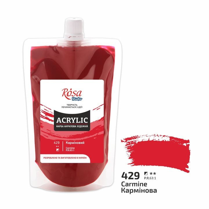 Colore acrilico, 200 ml, ROSA STUDIO – Bianco titanio (401)