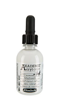 Inchiostro acrilico Schmincke AKADEMIE 50 ml | colori diversi – 113 luci buff titanio