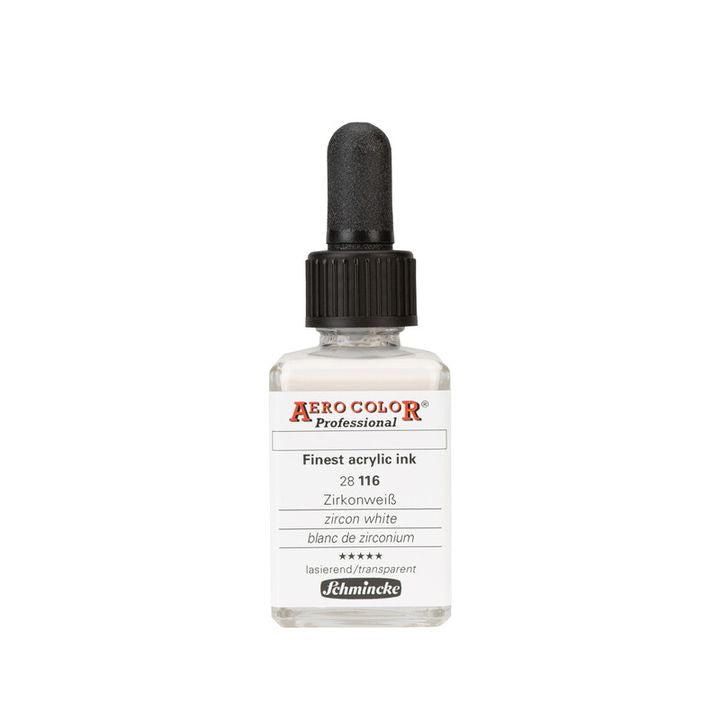 Inchiostro acrilico Schmincke AERO COLOR Professional Standard 28 ml – 116 zircone bianco