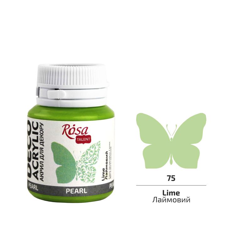 ROSA TALENT Vernice decorativa acrilica perlata 20 ml – 75 Calce