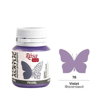 ROSA TALENT Vernice decorativa acrilica perlata 20 ml – 78 Viola