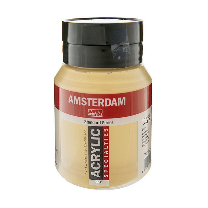 Colore acrilico Amsterdam Standard Series 500 ml – 802 Light Gold