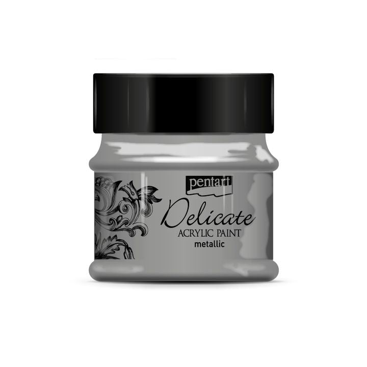 Colori acrilici Delicate metallizzati 50ml – antique silver