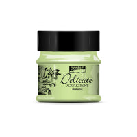 Colori acrilici Delicate metallizzati 50ml – white gold