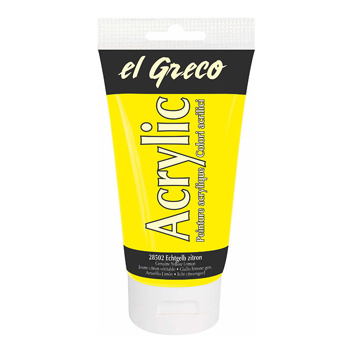 Colore acrilico El Greco 150 ml – Genuine Yellow Citron