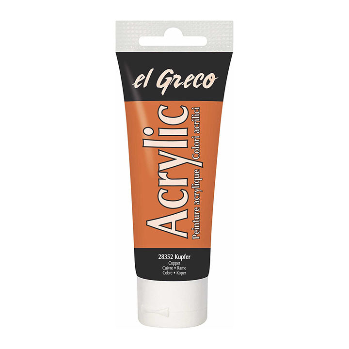 Colore acrilico El Greco 75 ml – Copper