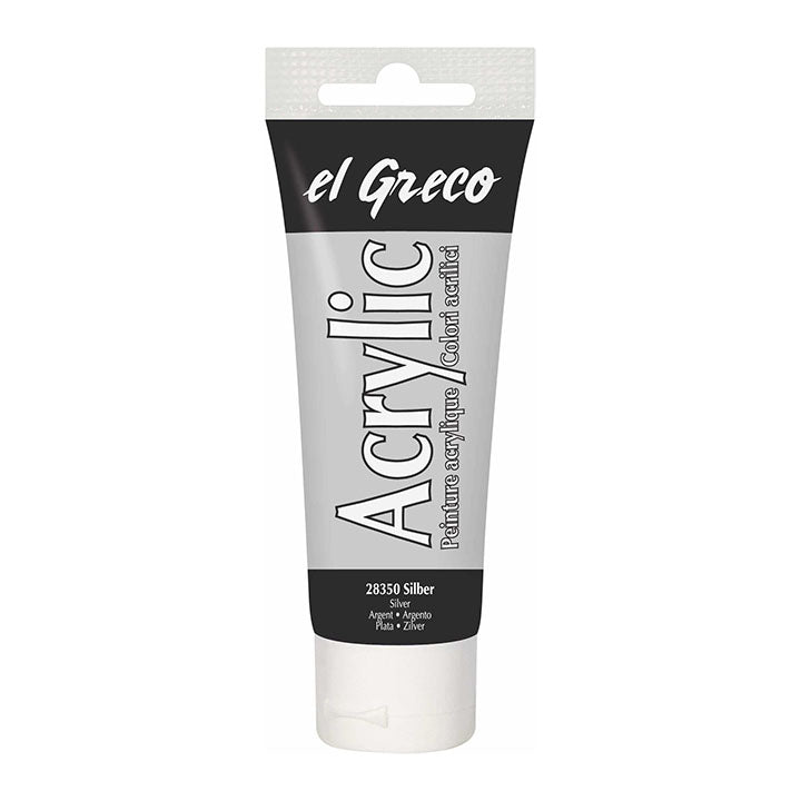 Colore acrilico El Greco 75 ml – Silver