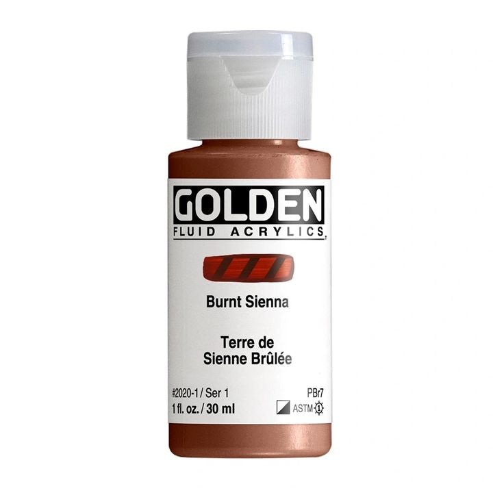 GOLDEN Vernice acrilica fluida 118 ml – 2020 terra di Siena bruciata