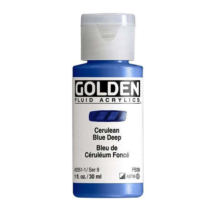 GOLDEN Vernice acrilica fluida 118 ml – 2051 blu scuro ceruleo