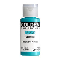 GOLDEN Vernice acrilica fluida 30 ml – 2145 verde cobalto