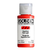 GOLDEN Vernice acrilica fluida 30 ml – 2210 naftolo rosso chiaro