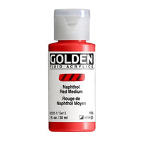 GOLDEN Vernice acrilica fluida 30 ml – 2220 naftolo rosso medio
