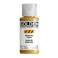 GOLDEN Vernice acrilica fluida 30 ml – 2225 nichel azo giallo