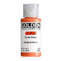 GOLDEN Vernice acrilica fluida 30 ml – 2276 arancio pirrolo