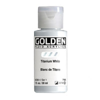 GOLDEN Vernice acrilica fluida 30 ml – 2380 bianco titanio