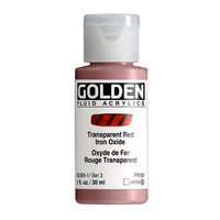 GOLDEN Vernice acrilica fluida 30 ml – 2385 rosso ossido di ferro trasparente