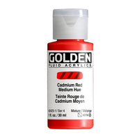 GOLDEN Vernice acrilica fluida 30 ml – 2425 rosso cadmio medio