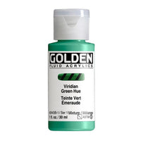 GOLDEN Vernice acrilica fluida 30 ml – 2443 tonalità verde viridiano