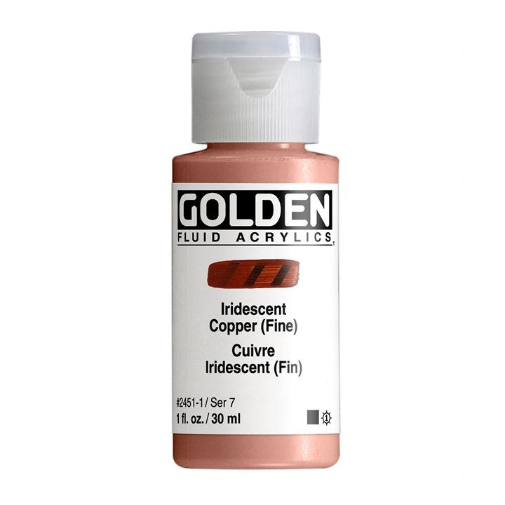 GOLDEN Vernice acrilica fluida iridescente – 2451 rame