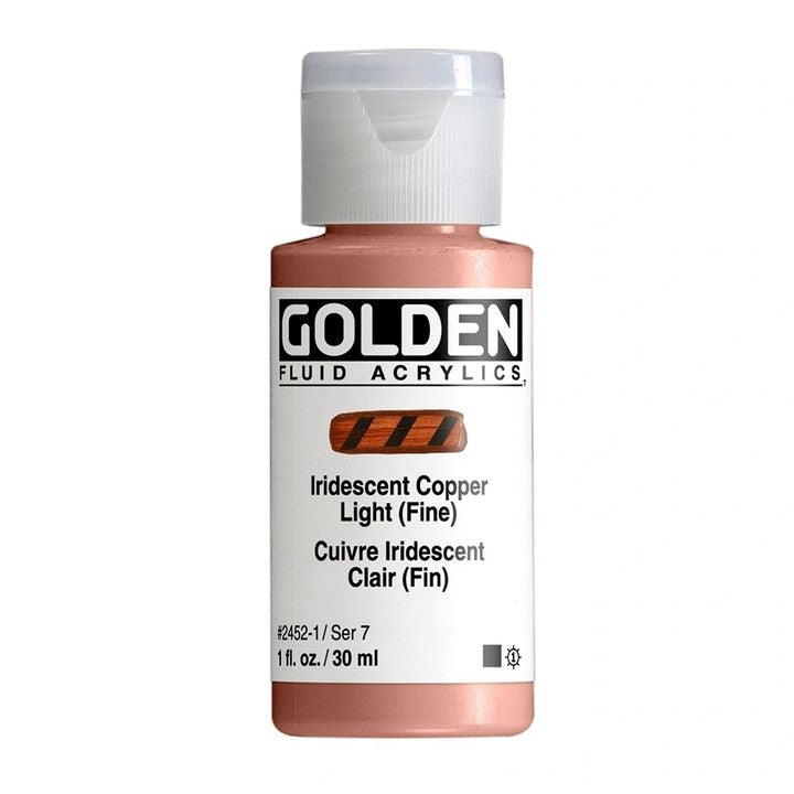 GOLDEN Vernice acrilica fluida iridescente 30 ml – 2452 luce di rame