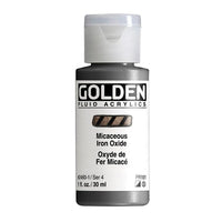 GOLDEN Vernice acrilica fluida iridescente 30 ml – 2460 mica di ossido di ferro
