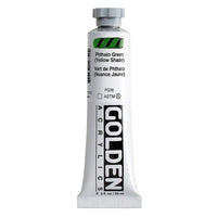GOLDEN Vernice Acrilica Corpo Pesante 59 ml – 1275 verde ftalo (tonalità gialla)