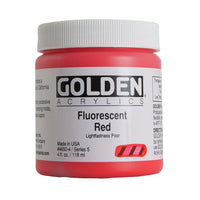 Vernice acrilica fluorescente GOLDEN Heavy Body – 4650 rosso