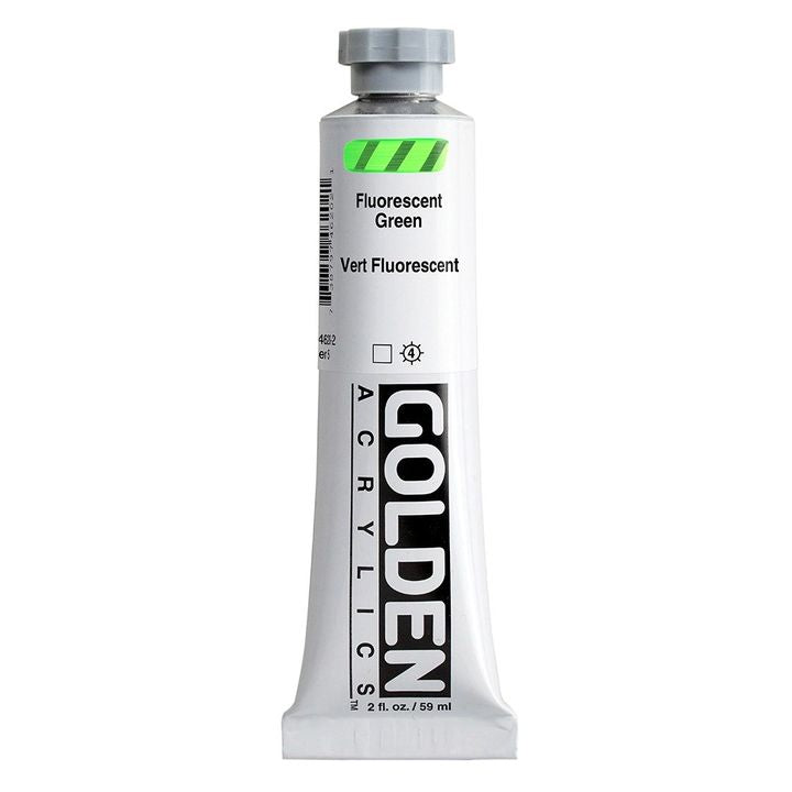 Vernice acrilica fluorescente GOLDEN Heavy Body – 4620 verde