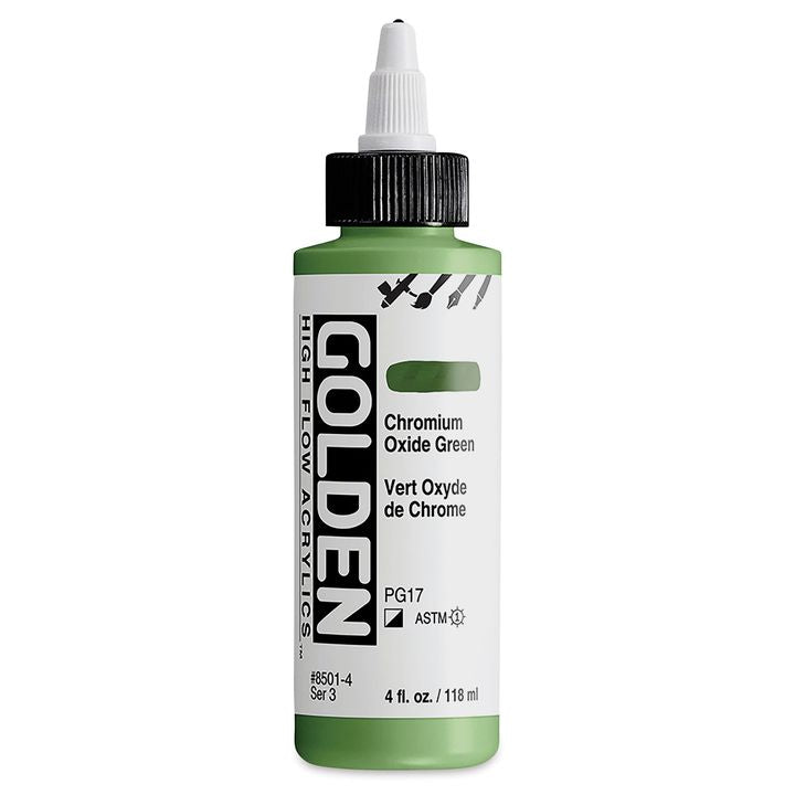GOLDEN Vernice acrilica ad alto flusso 118 ml – 8501 Verde ossido di cromo