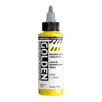 GOLDEN Vernice acrilica ad alto flusso 118 ml – 8555 Benzimidazolone trasparente giallo medio