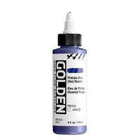 GOLDEN Vernice acrilica ad alto flusso 118 ml – 8576 Blu ftalocianina (tonalità rossa)
