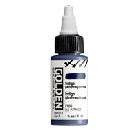 GOLDEN Vernice acrilica ad alto flusso 30 ml – 8522 Indigo Anthraquinónová