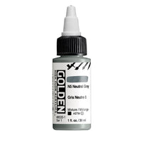 GOLDEN Vernice acrilica ad alto flusso 30 ml – 8533 N5 Grigio neutro