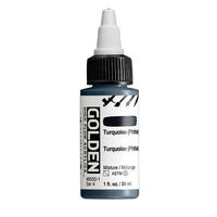GOLDEN Vernice acrilica ad alto flusso 30 ml – 8550 Ftalocianina turchese