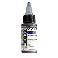 GOLDEN Vernice acrilica ad alto flusso 30 ml – 8556 Viola diossazina trasparente