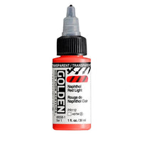 GOLDEN Vernice acrilica ad alto flusso 30 ml – 8558 Naftolo trasparente rosso chiaro