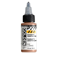 GOLDEN Vernice acrilica ad alto flusso 30 ml – 8565 Ossido di ferro giallo trasparente