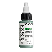GOLDEN Vernice acrilica ad alto flusso 30 ml – 8577 Verde ftalocianina (tonalità gialla)