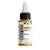 GOLDEN Vernice acrilica ad alto flusso 30 ml – 8588 Giallo ocra