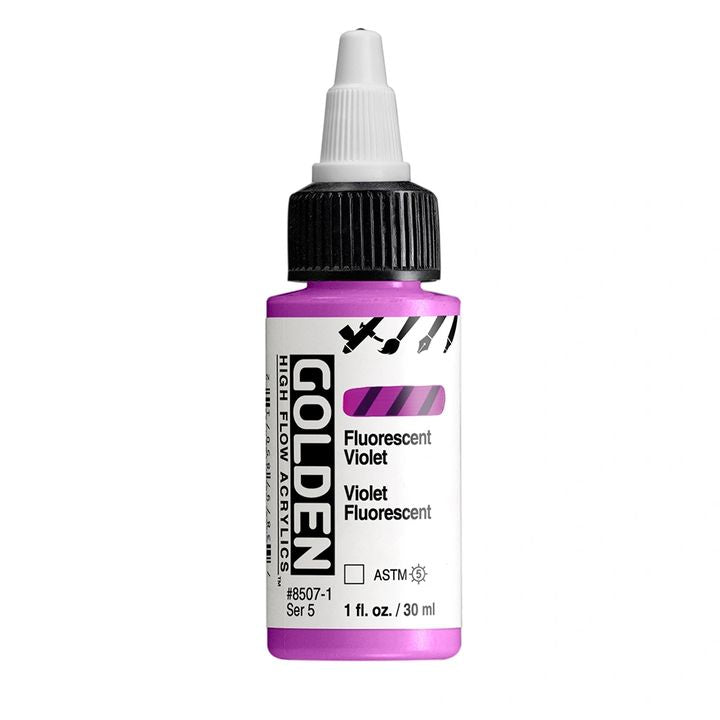 GOLDEN Vernice acrilica fluorescente ad alto flusso 30 ml – 8507 Viola