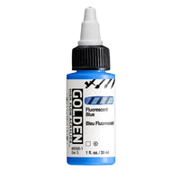 GOLDEN Vernice acrilica fluorescente ad alto flusso 30 ml – 8566 Blu