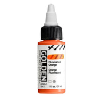 GOLDEN Vernice acrilica fluorescente ad alto flusso 30 ml – 8569 Arancione