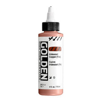 GOLDEN Vernice acrilica iridescente ad alto flusso 118 ml – 8571 Rame Fine