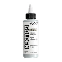 GOLDEN Vernice acrilica iridescente ad alto flusso 118 ml – 8573 Argento Fine